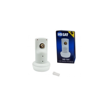 HDSAT HD101 LNB Single Tête Parabole Universelle Full HD 4K Gain 70dB FRANCE ASTRA EUTELSAT