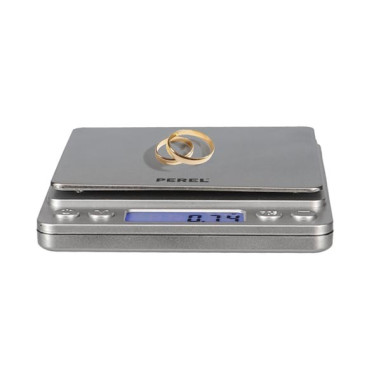 PEREL Mini balance de précision numérique 500 g / 0.01 g