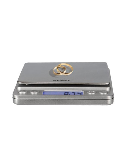 PEREL Mini balance de précision numérique 500 g / 0.01 g