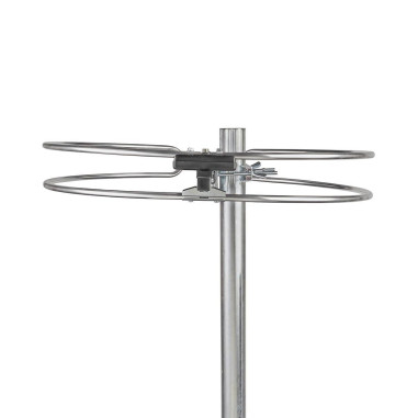 Antenne extérieure  Gamme de réception: 0-15 km  Gain: 4 dB  Aluminium