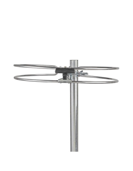 Antenne extérieure  Gamme de réception: 0-15 km  Gain: 4 dB  Aluminium