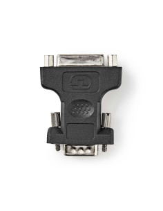 Adaptateur VGA  VGA Mâle  DVI-I 24+5 Broches Femelle  Plaqué nickel  D