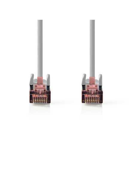 Câble Cat 6  RJ45 Male  RJ45 Male  S/FTP  3.00 m  Rond  LSZH  Gris  En