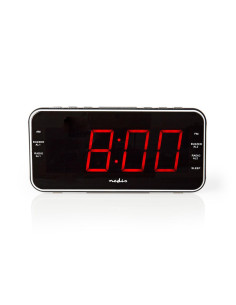 Radio avec alarme numérique  Affichage LED  1 entrée audio 3,5 mm  Pro