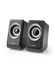 haut-parleur PC  2.0  18 W  3.5 mm Mâle  Alimenté par port USB  Contrô