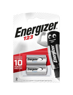 ENERGIZER Batterie au lithium CR123A 3 V 2-Blister