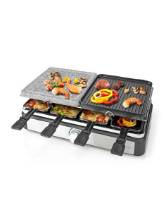 Gourmet / Raclette  Gril / Pierre  8 Personnes  Spatule  Réglage de la