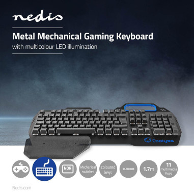 Clavier de jeu filaire  USB  Touches mécaniques  RGB  Nordique  Dispos