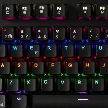 Clavier de jeu filaire  USB  Touches mécaniques  RGB  Nordique  Dispos