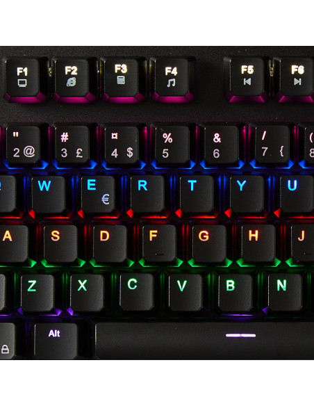 Clavier de jeu filaire  USB  Touches mécaniques  RGB  Nordique  Dispos
