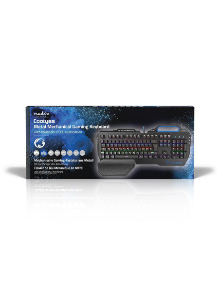 Clavier de jeu filaire  USB  Touches mécaniques  RGB  Nordique  Dispos