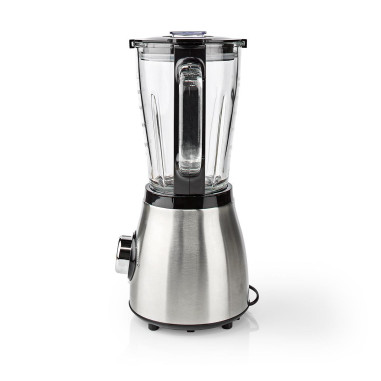 Blender  800 W  1.5 l  Verre  2 Réglage de la Vitesse  Argent / Noir