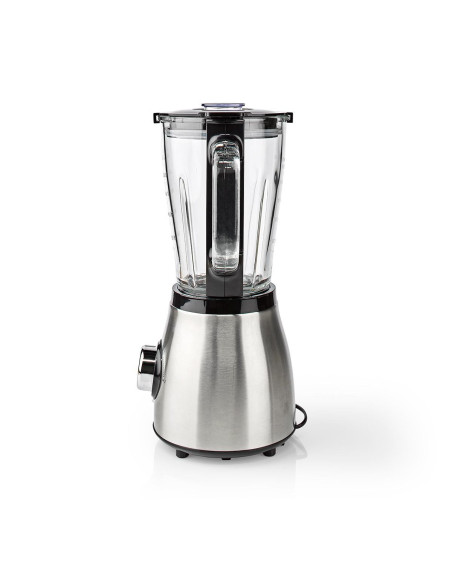 Blender  800 W  1.5 l  Verre  2 Réglage de la Vitesse  Argent / Noir