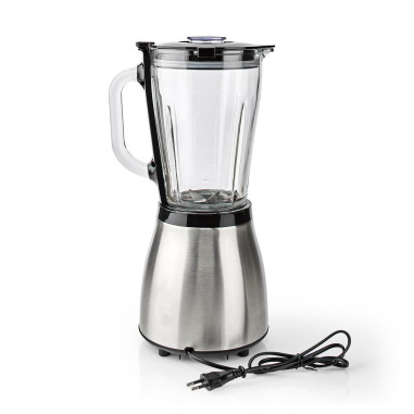 Blender  800 W  1.5 l  Verre  2 Réglage de la Vitesse  Argent / Noir