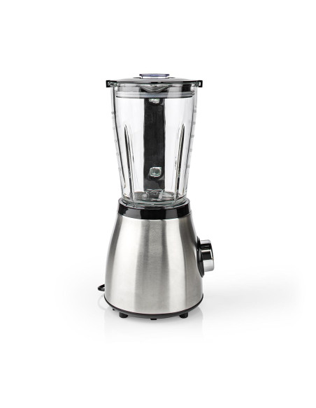 Blender  800 W  1.5 l  Verre  2 Réglage de la Vitesse  Argent / Noir