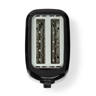 Grille pain  2 Emplacements  Thermostat réglable: 6  Noir