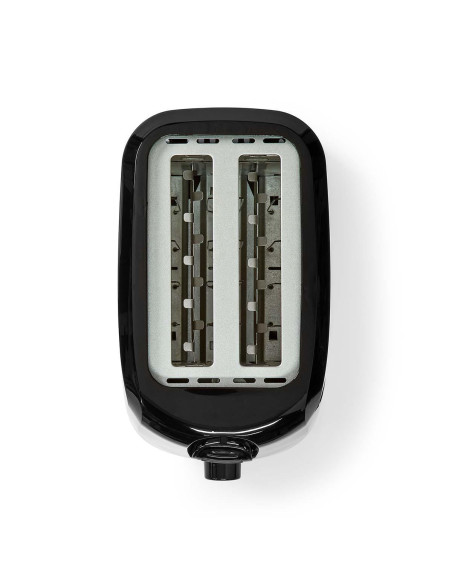 Grille pain  2 Emplacements  Thermostat réglable: 6  Noir