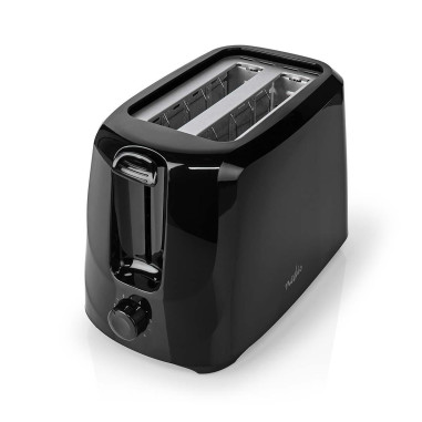 Grille pain  2 Emplacements  Thermostat réglable: 6  Noir