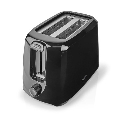 Grille pain  2 Emplacements  Thermostat réglable: 6  Noir