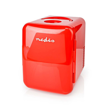 Mini réfrégirateur portable  4 l  12 V DC / 100 - 240 V AC  Rouge