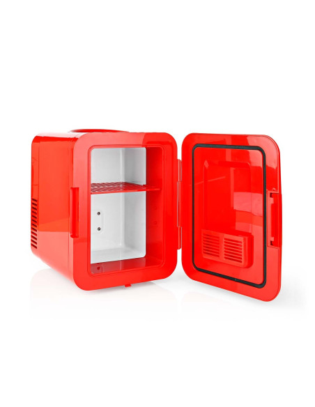 Mini réfrégirateur portable  4 l  12 V DC / 100 - 240 V AC  Rouge