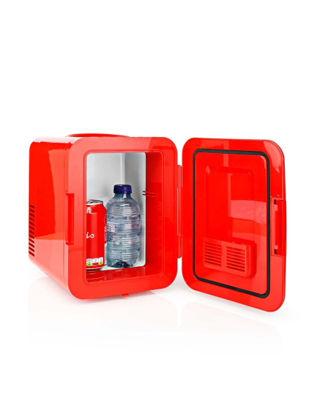 Mini réfrégirateur portable  4 l  12 V DC / 100 - 240 V AC  Rouge