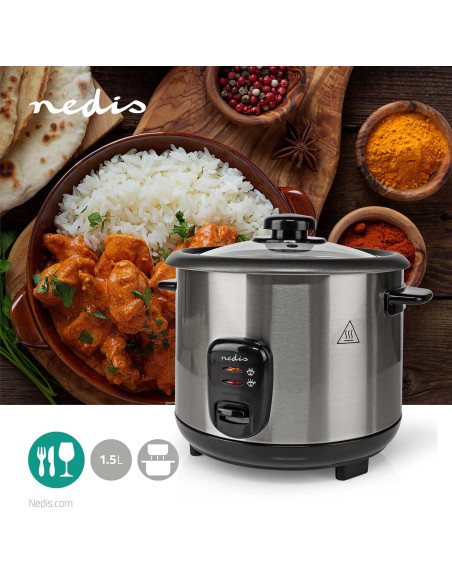 Cuiseur à Riz  1.5 l  500 W  Revêtement antiadhésif  Bol amovible  Arr