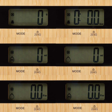 Balance de cuisine  Numérique  Bois / Plastique  Marron