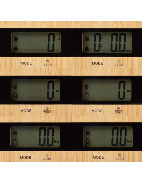 Balance de cuisine  Numérique  Bois / Plastique  Marron