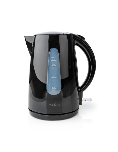 Bouilloire électrique  1.7 l  Plastique  Noir  Rotatif à 360 degrés  É
