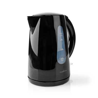 Bouilloire électrique  1.7 l  Plastique  Noir  Rotatif à 360 degrés  É