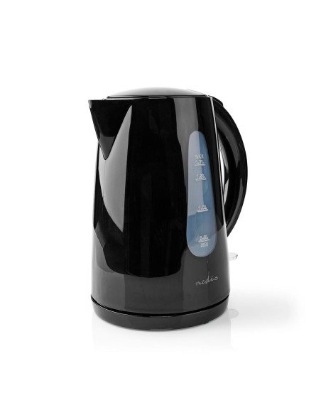 Bouilloire électrique  1.7 l  Plastique  Noir  Rotatif à 360 degrés  É