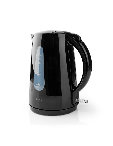 Bouilloire électrique  1.7 l  Plastique  Noir  Rotatif à 360 degrés  É