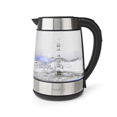 Bouilloire électrique  1.7 l  Verre  Transparent  60,70,80,90,100 °C