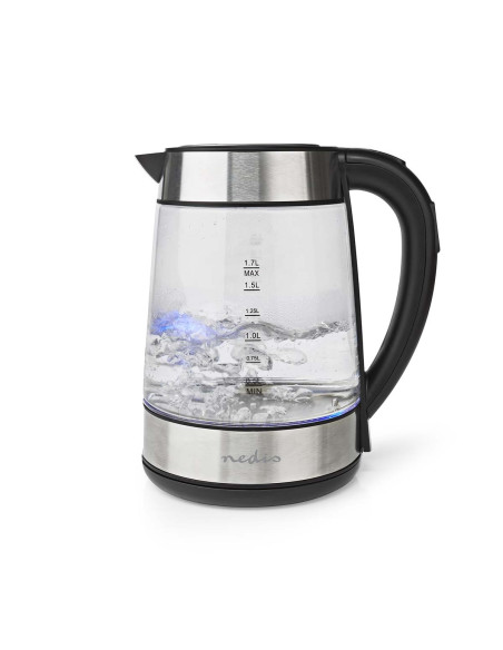 Bouilloire électrique  1.7 l  Verre  Transparent  60,70,80,90,100 °C