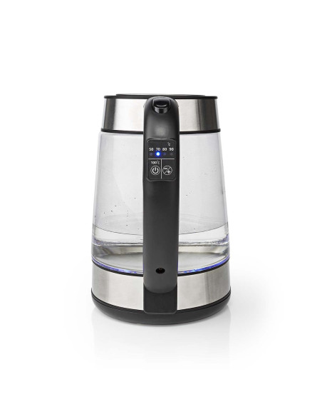 Bouilloire électrique  1.7 l  Verre  Transparent  60,70,80,90,100 °C