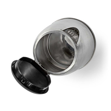 Bouilloire électrique  1.7 l  Acier  Aluminium / Noir  Rotatif à 360 d