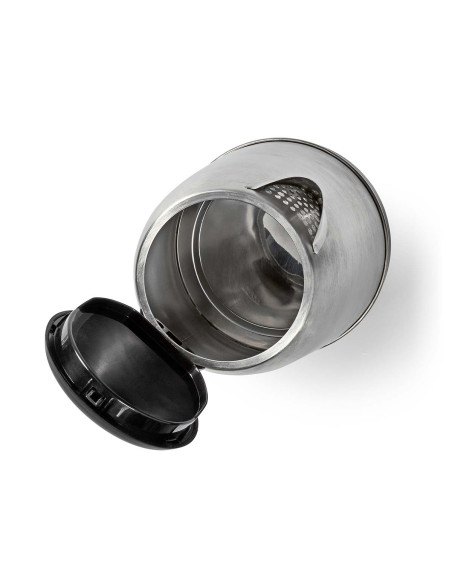 Bouilloire électrique  1.7 l  Acier  Aluminium / Noir  Rotatif à 360 d