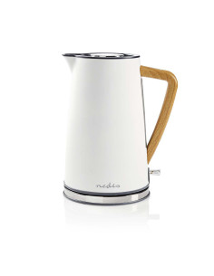Bouilloire électrique  1.7 l  Doux au toucher  Blanc  Rotatif à 360 de