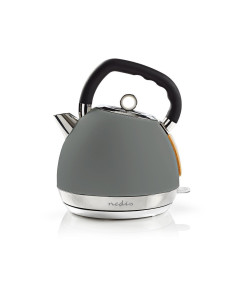 Bouilloire électrique  1.8 l  Doux au toucher  Gris  Rotatif à 360 deg