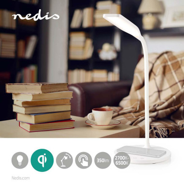Lampe LED avec chargeur sans fil  Gradateur - Sur produit  LED / Qi  1