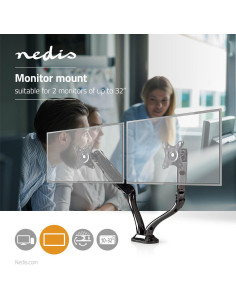 Support de Moniteur de bureau  2 écran(s)  10-32   75x75 / 100x100  Mo 2