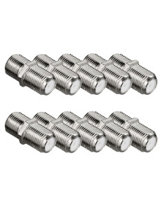 10 x RACCORD F À VISSER FEMELLE/FEMELLE tv tnt satellite cable