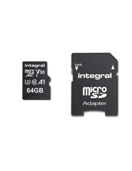 Carte mémoire microSDHC/XC V30 UHS-I U3 haute vitesse de 64 GB