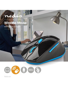 Souris  Sans Fil  800 / 1200 / 1600 dpi  PPP (DPI) réglable  Nombre de 2