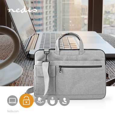 Sac ordinateur portable  15 - 16   Sangle de transport  8 Compartments