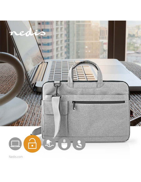 Sac ordinateur portable  15 - 16   Sangle de transport  8 Compartments