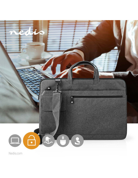 Sac ordinateur portable  17 - 18   Sangle de transport  8 Compartments