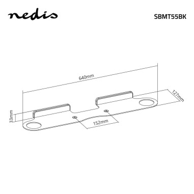 Support pour Barre de Son  Compatible avec: Sonos® Beam?  Mural  5 kg