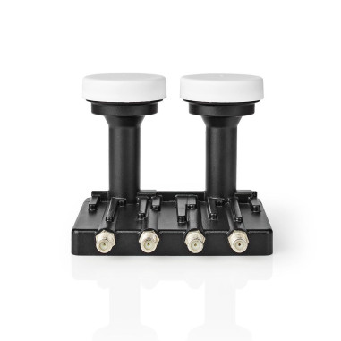 LNB  Quad Monobloc 6,0 °  Connexion de sortie: 4x connecteur F  Plage